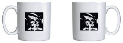 Caneca Casal Sob o Guarda-Chuva - Romance Inspirado em Doramas