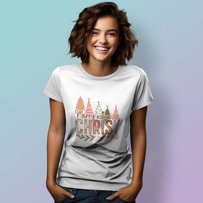 Camiseta Merry Christmas - Natal com Fé e Estilo